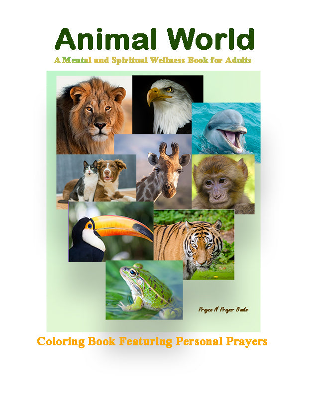 Animal World Coloring Book with Prayers